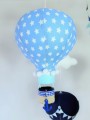 Karuzela z balonami nad łóżeczko granatowy miętowy niebieski (9).jpg