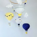 Balony nad łóżeczko karuzela mobile żółty granatowy szary biały (1).jpg