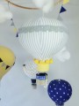 Balony nad łóżeczko karuzela mobile żółty granatowy szary biały (4).jpg