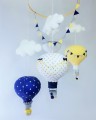 Balony nad łóżeczko karuzela mobile żółty granatowy szary biały (14).jpg
