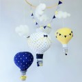 Balony nad łóżeczko karuzela mobile żółty granatowy szary biały (15).jpg