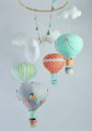 Balony karuzela nad łóżeczko pomarańczowy, miętowy, szary (10).JPG