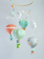 Balony karuzela nad łóżeczko pomarańczowy, miętowy, szary (13).JPG