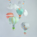 Balony karuzela nad łóżeczko pomarańczowy, miętowy, szary (14).JPG