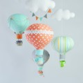Balony karuzela nad łóżeczko pomarańczowy, miętowy, szary (16).JPG