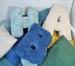 Poduszka litera ze sztruksu 50 lub 40 cm