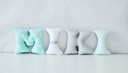 Zestaw ręcznie szytych literek do pokoju dziecka – MIKI