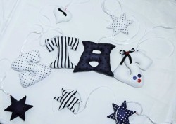 Zestaw ręcznie szytych literek do pokoju dziecka – STAŚ