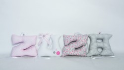 Zestaw ręcznie szytych literek do pokoju dziecka – ZUZA