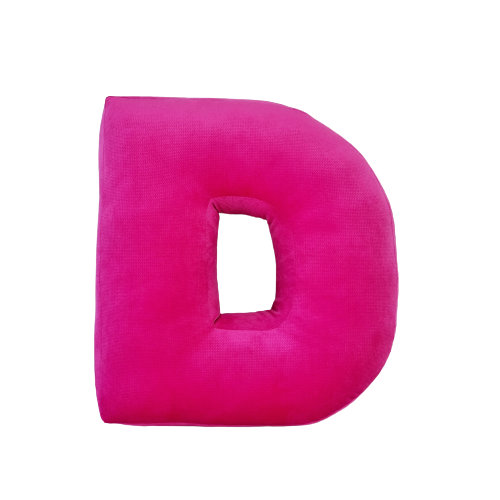 Dokoracyjna poduszka do pokoju dziecka litera D w kształcie litery (1).png
