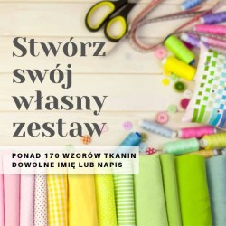 21 cm Zestaw ręcznie szytych literek do pokoju dziecka