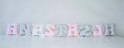 Zestaw ręcznie szytych literek do pokoju dziecka – ANASTAZJA