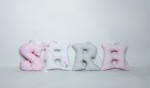 Zestaw ręcznie szytych literek do pokoju dziecka – SARA