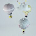 Balony karuzela na łóżeczko brudny róż żółty szart (8).JPG