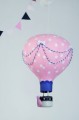 Karuzela nad łóżeczko balony różowy granatowy (6).JPG