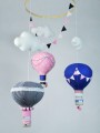 Karuzela nad łóżeczko balony różowy granatowy (7).JPG