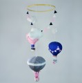 Karuzela nad łóżeczko balony różowy granatowy (8).JPG