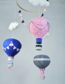 Karuzela nad łóżeczko balony różowy granatowy (10).JPG