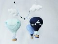 Balony karuzela nad łóżeczko miętowy granatowy niebieski (1).JPG