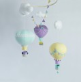 Karuzela nad łózęczko balony fiolet mięta żółty (1).JPG