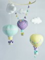 Karuzela nad łózęczko balony fiolet mięta żółty (4).JPG