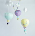 Karuzela nad łózęczko balony fiolet mięta żółty (8).JPG