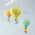 Balony karuzela nad łóżeczko do pokoju dziecka pomarańczowy żółty miętowy (6).JPG