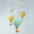 Balony karuzela nad łóżeczko do pokoju dziecka pomarańczowy żółty miętowy (9).JPG