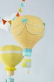 Balony karuzela nad łóżeczko do pokoju dziecka pomarańczowy żółty miętowy (10).JPG