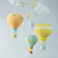 Balony karuzela nad łóżeczko do pokoju dziecka pomarańczowy żółty miętowy (11).JPG