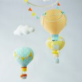 Balony karuzela nad łóżeczko do pokoju dziecka pomarańczowy żółty miętowy (13).JPG