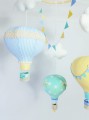 Karuzela nad łóżeczko do pokoju dziecka balony mięta żółty niebieski (9).jpg