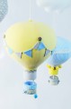 Karuzela nad łóżeczko do pokoju dziecka balony niebieski, szary, żółty (9).JPG