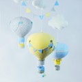 Karuzela nad łóżeczko do pokoju dziecka balony niebieski, szary, żółty (15).JPG
