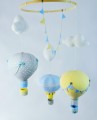 Karuzela nad łóżeczko do pokoju dziecka balony niebieski, szary, żółty (16).JPG