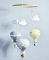 Karuzela nad łóżeczko balony szary żółty (5).JPG