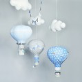 Karuzela z balonami nad łóżeczko do pokoju dziecka niebieski szary 2 (4).JPG