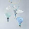 Karuzela nad łóżeczko do pokoju dziecka balony niebieski miętowy szary (1).JPG