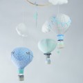 Karuzela nad łóżeczko do pokoju dziecka balony niebieski miętowy szary (3).JPG