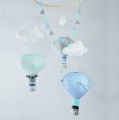 Karuzela nad łóżeczko do pokoju dziecka balony niebieski miętowy szary (6).JPG