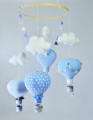 Karuzela nad łóżeczko dla chłopca balony niebieski, szary (8).JPG