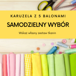 Karuzela nad łóżeczko 5 balonów: zamów własny zestaw kolorów