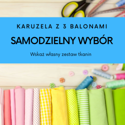 Karuzela nad łóżeczko 3 balony: zamów własny zestaw kolorów