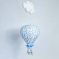 Duży balon XL w kolorystyce niebiesko-szarej