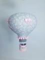 Duży balon z linami szaro-różowy