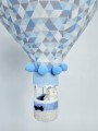 Duży balon niebiesko-szary