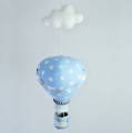 Duży balon, niebieski w gwiazdki
