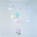Słoń i balony dekoracja do pokoju dziecka nad łóżeczko.JPG