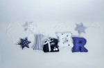 Zestaw ręcznie szytych literek do pokoju dziecka – IGOR